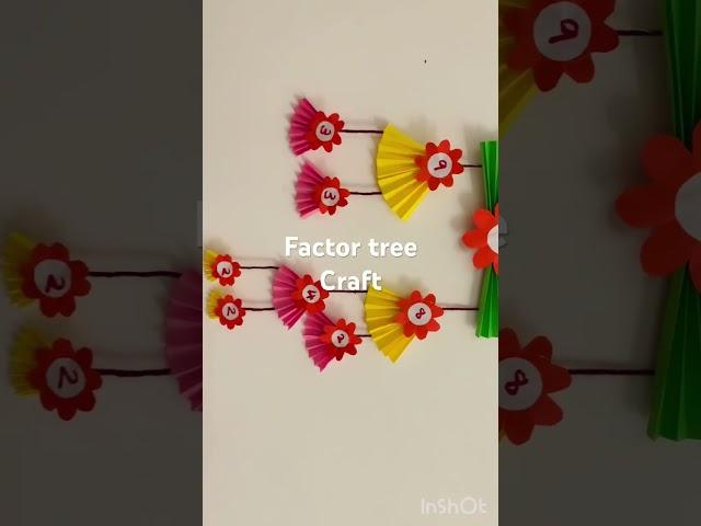 Factor tree math craft||Full video in description ‼️‼️