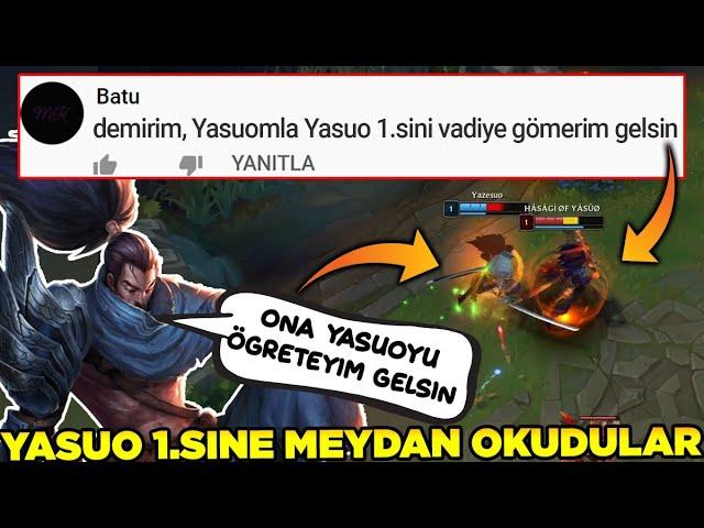 BU LAF SOYLENMEZ. YASUO 1.SINI EZERIM DEDI VE YASUO 1. SINE MEYDAN OKUDU. LEAGUE OF LEGENDS