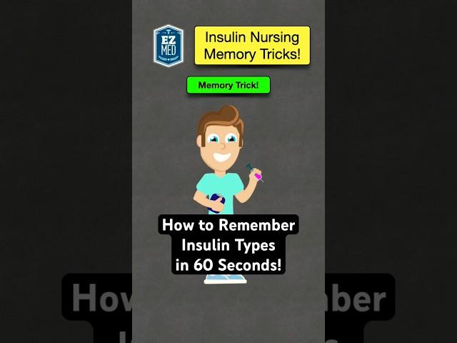  How to Remember Insulin Types in 60 Seconds! [Nursing Pharmacology Mnemonic]