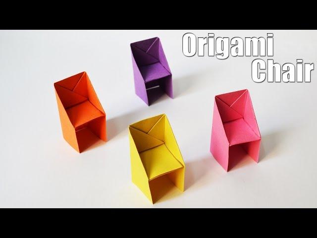 How to make an Origami Chair | Easy | Tutorial