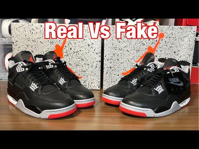 Air Jordan 4 Bred Reimagined Real Vs Fake review.