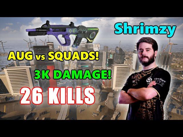 Soniqs Shrimzy - 26 KILLS (3K DAMAGE) - EPIC GAME! - AUG vs SQUADS! - PUBG