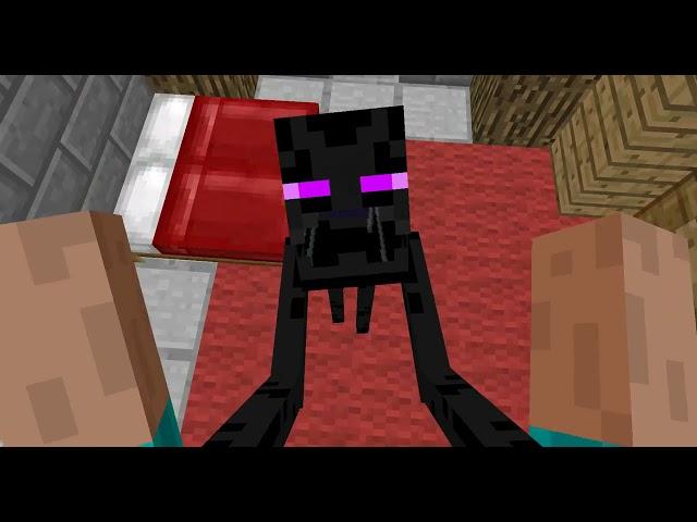 Enderman eats me WTF