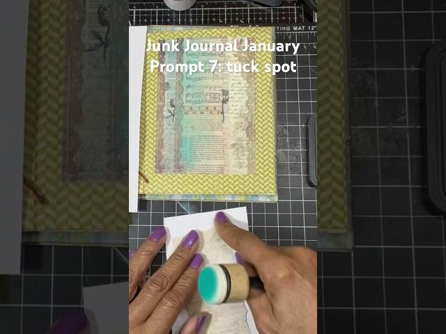 #junkjournaljanuary -Prompt 7 Tuck Spot #junkjournaling #junkjournal #artjournaling