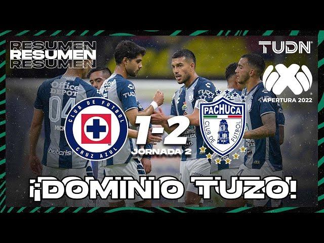 Resumen y goles | Cruz Azul 1-2 Pachuca | Liga Mx Apertura 22 -J2 | TUDN