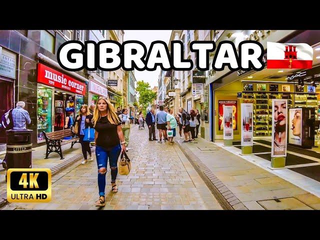 [4K] GIBRALTAR - The British Overseas Territory -  City Walking Tour May 2023