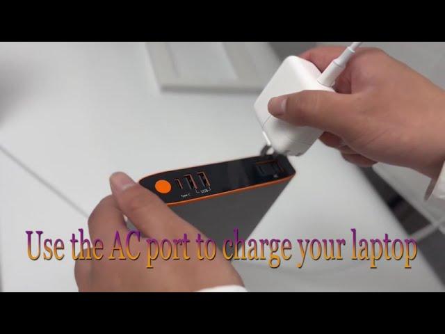 KEPISM K100 100W AC output power bank, introduction video of interface function usage.