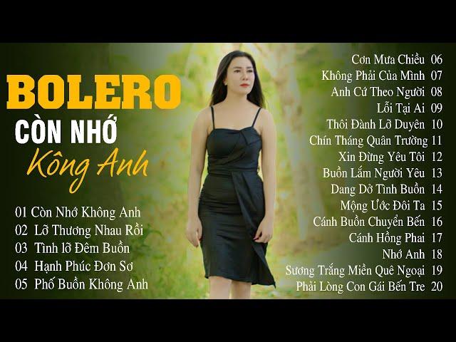 CÒN NHỚ KHÔNG ANH ► Album Bolero Băng Nhi Toàn Bài Hay Nghe Mãi Không Chán