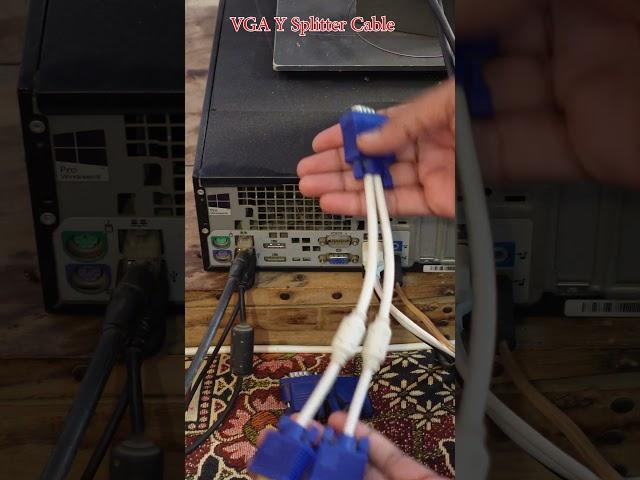 How to split VGA port into two monitors how to run two monitors on one computer via VGA