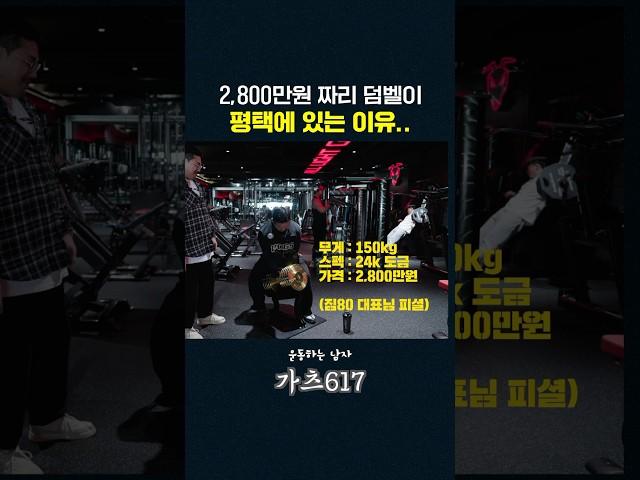 대한민국에서 가장 비싼 24K 골든 덤벨ㄷㄷㄷ