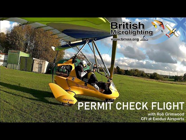 BMAA Flexwing Check Flight Video 2020