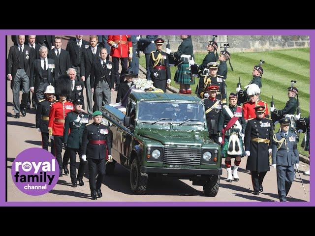 Queen Arrives at Windsor Castle and Funeral Procession Begins