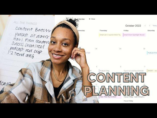 MY EXACT CONTENT PLANNING STRATEGY | how to always know what to post