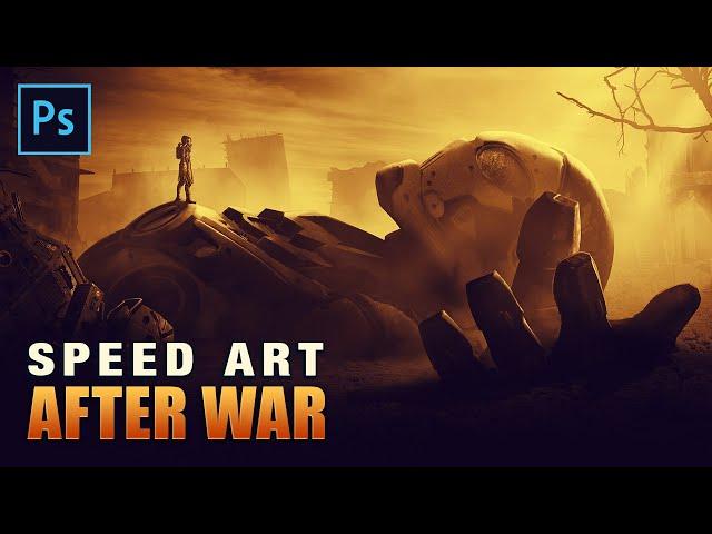 SPEED ART PHOTOMONTAGE PHOTOSHOP | Sci-fi concept art Photoshop | AFTER WAR