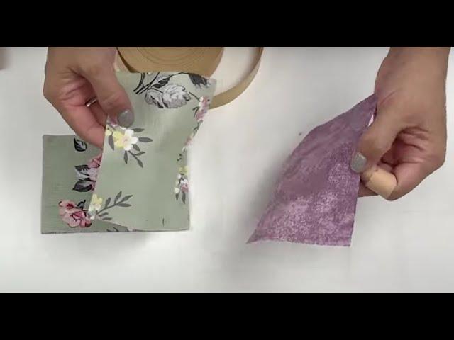 Take a look at the unique idea to use up scrap fabric | You won't throw away scraps of fabric.