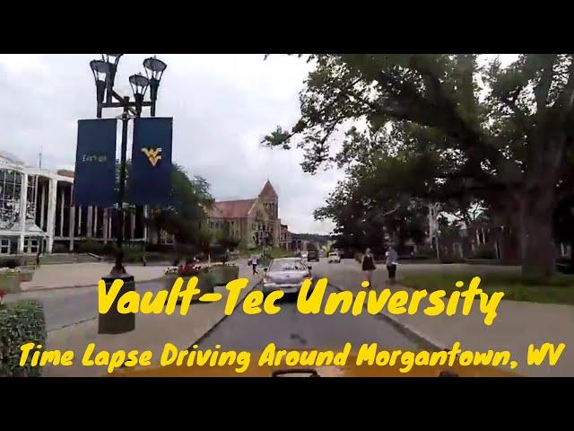 Fallout 76 Series: Episode 07: Driving Around Vault-Tec University! Morgantown, WV