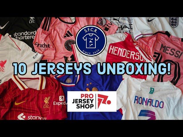  UNBOXING 10 Football Jerseys from Pro Jersey Shop!! 2024/25 Liverpool kits and more ‼️