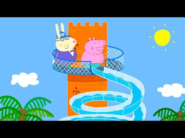 The LONGEST Slide Ever At The Water Park  | Peppa Pig Official Full Episodes