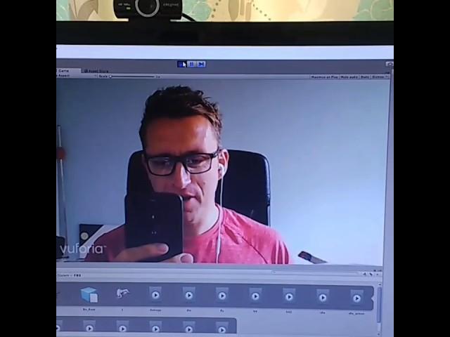 Augmented Reality test using Vuforia and Unity