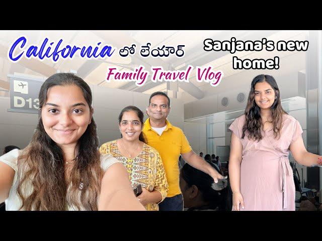 Sanjana's new home & saying goodbye: travel vlog || Telugu Vlogs in USA || DIML || English Subs||A&C