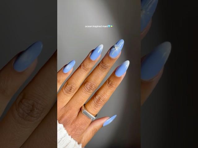 The perfect mani inspired by the ocean waves Are you going to try this mani next?