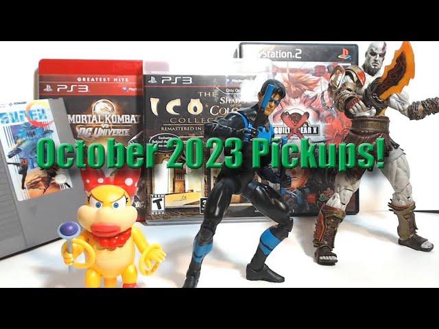 October 2023 Pickups with GreymanX6! - DC, Mario and God of War figures! NES, PS2 and PS3 classics!