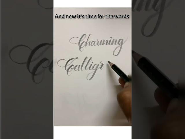 Letter 'C' of Pencil Calligraphy w/ Calli Shailee