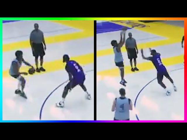 Bronny 1v1 iso LeBron During Practice Footage & Did This...