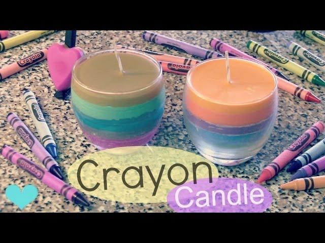 DIY CRAYON CANDLE - Home Decor - How To | SoCraftastic