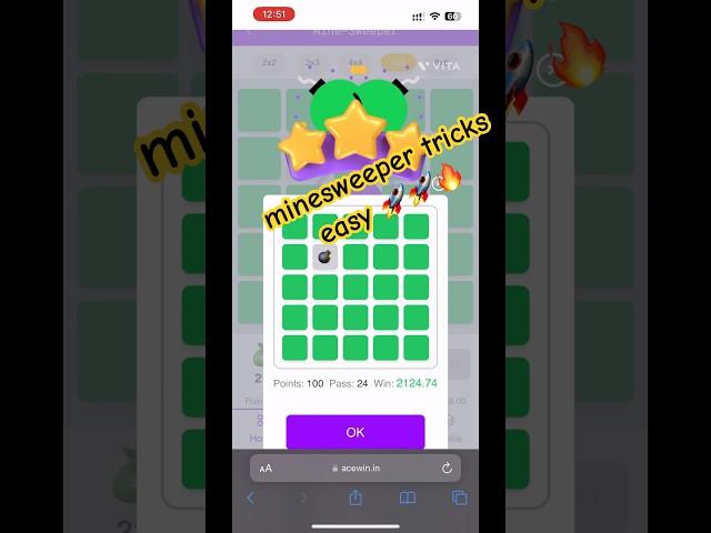 minesweeper | fastwin tricks | fiewin #minesweeper acewin  h4ck