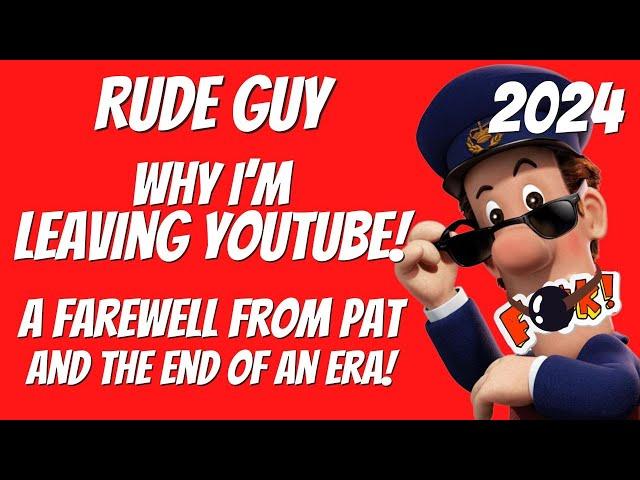 “Postman Pat Leaving Youtube" by RUDE GUY Funny Adult Comedy Video 2024 Dubbed Adult British Humour.