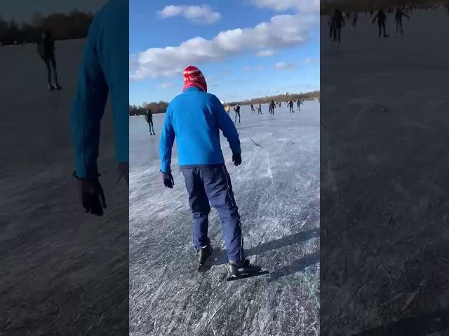 schaatsen op hoornse meer en paterswoldsemeer groningen 12-02-2021