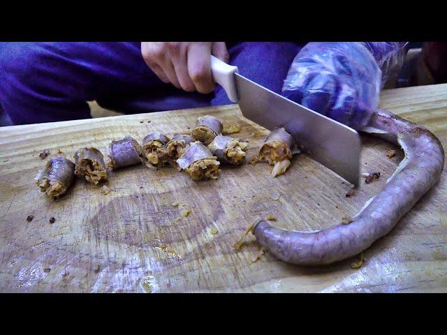 제주도 함덕 7가지맛 순대 내장 아강발 맛집 팔천순대 몰아보기 Korean sundae offals Braised Pig's Trotters Jokbal compilation