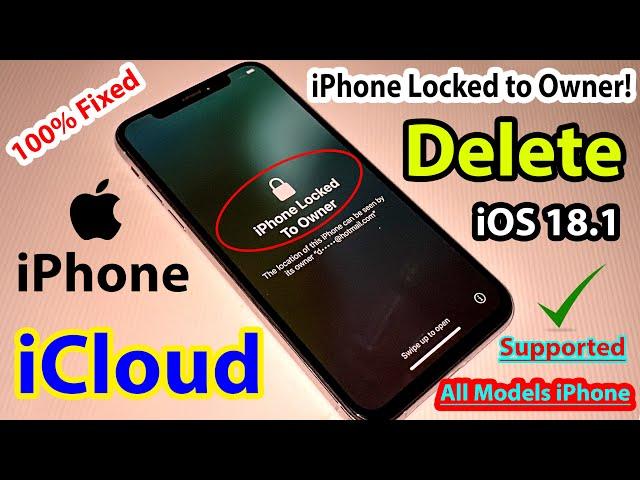 iPhone Locked to Owner!! how to unlock and removal!! activation lock icloud permanently 100% Fixed