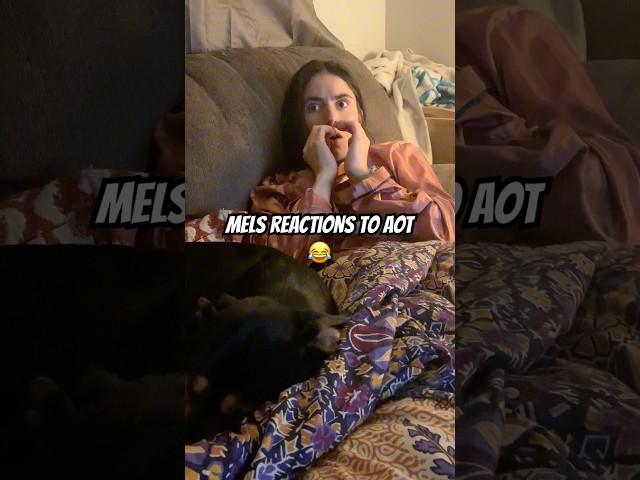 My wife’s reactions to AOT #melsreactions #animereactions #attackontitanreaction #aotreaction #aot