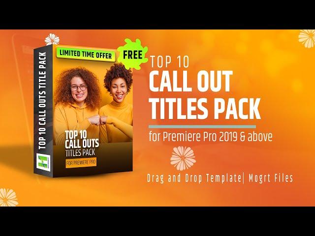 Call Out Titles Premiere Pro Templates Free | Top 10 Call Out Titles Pack for Premiere Pro