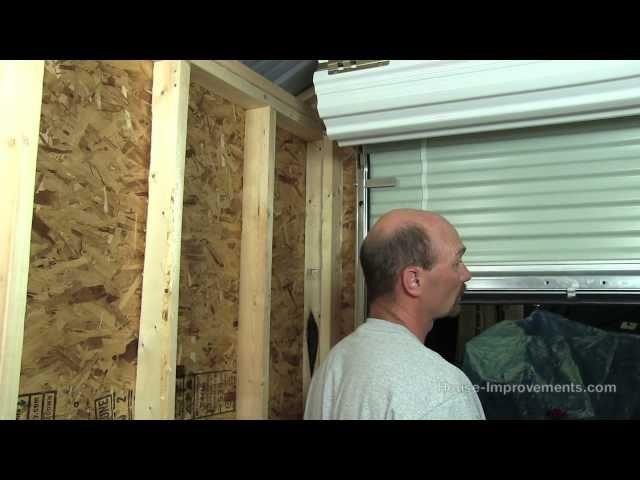 How To Build A Shed - Part 5 Installing A Metal Roll-Up Door