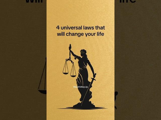 4 Universal laws that will change your life #shorts #viral #quotes #laws