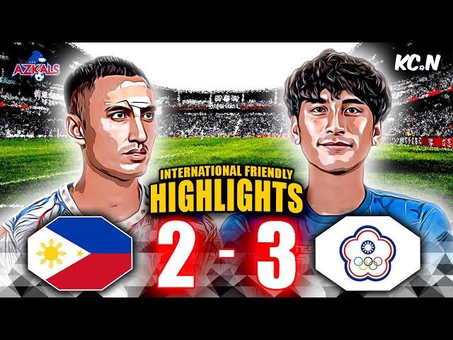 INTENSE MATCH! | Philippines vs Chinese Taipei Highlights | Men's International Friendly #azkals