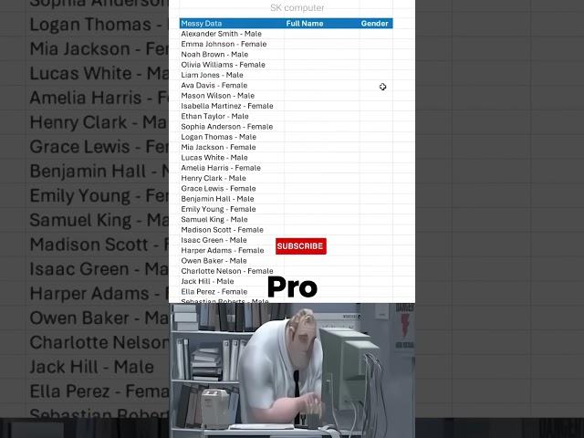 amazing trick in MS Excel #shorts #excel #ytshort