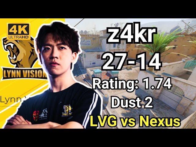 LVG z4kr (27-14) vs Nexus (Dust2) | CCT Season 2 Europe Series 12 #cs2 #pov