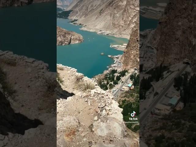 BRIGHT BLUE lake in Pakistan