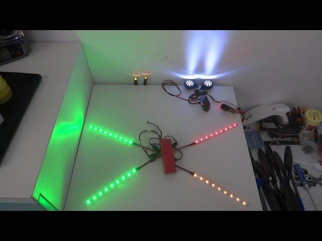 Multirotor LED Lights Combo for night flights