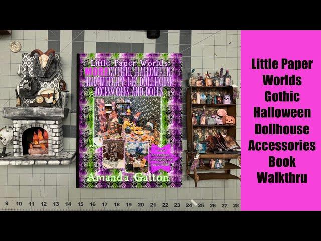 Gothic Halloween Accessories for 1:12 Scale Miniature Dollhouse that you can DIY