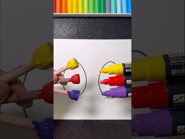 Easter Eggs with Creative Art Techniques!  || What’s your Fav?!  #art #easter #shorts