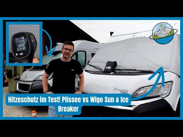 Wir messen nach - Sonnenschutz beim Wohnmobil - WIGO Sun Breaker light vs Ice Breaker vs Plissee