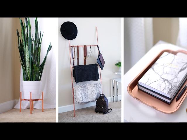 DIY Copper Plant Stand, Accessory Ladder + Home Decor  | ANN LE