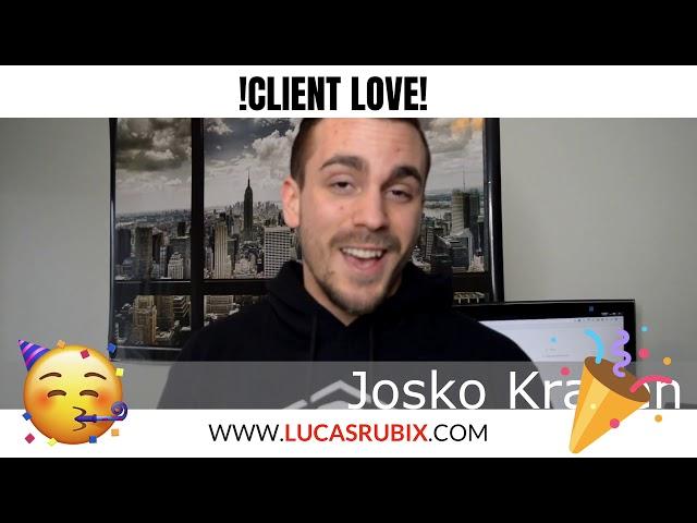 Lucas Rubix Coaching Client Love From Josko Kraken