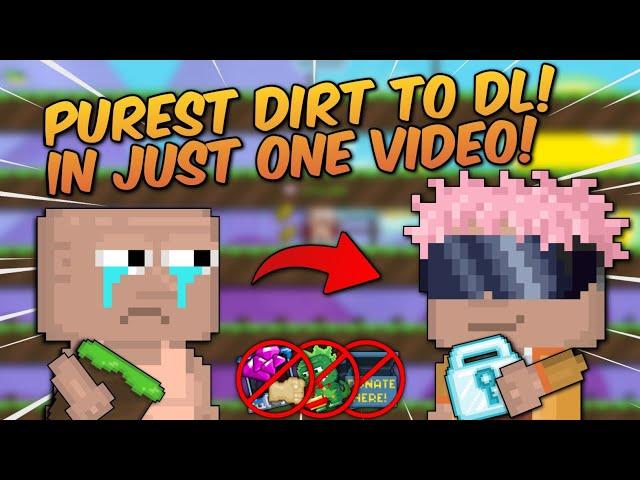 NEW SERIES! DIRT TO DL IN ONE VIDEO? LET'S GO! - Growtopia