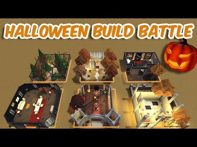 100K HALLOWEEN THEME BUILD BATTLE in BLOXBURG